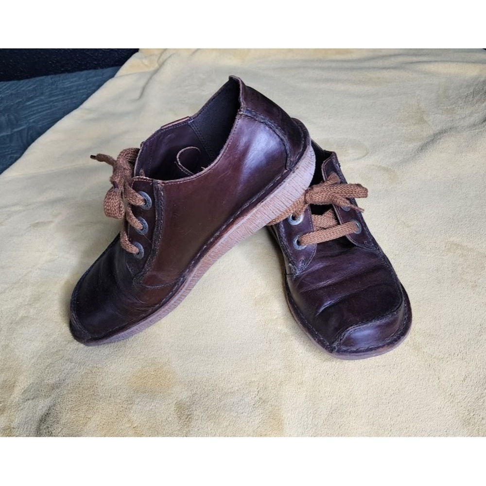 Clarks Funny Dream Women's Size 10/41.5 Shoes Brown Leather Comfort Casual